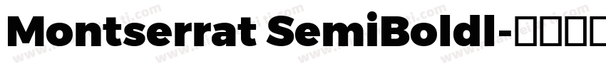Montserrat SemiBoldl字体转换